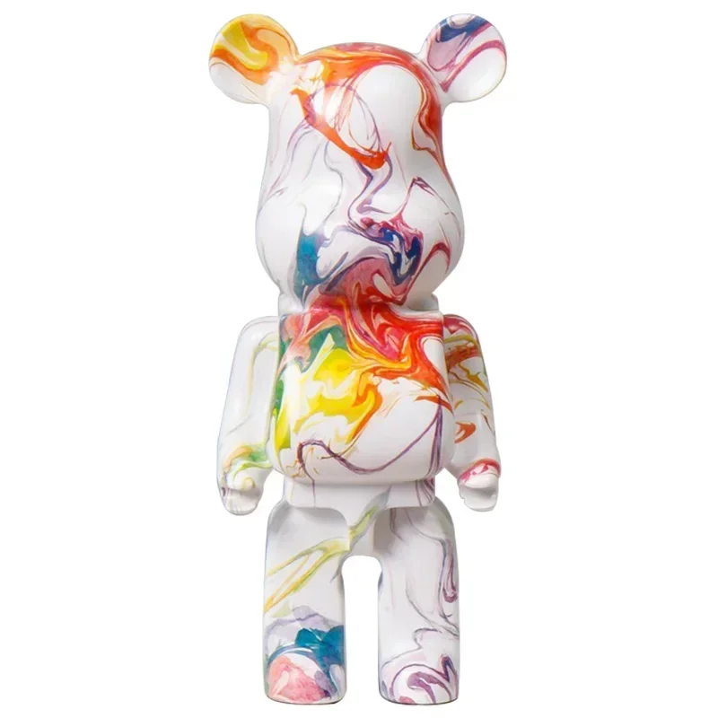 Watercolor Violent Bear Figurines Bearbrick Statue And Sculpture Decoration Home Living Room Bedroom Office Mesa Miniatures