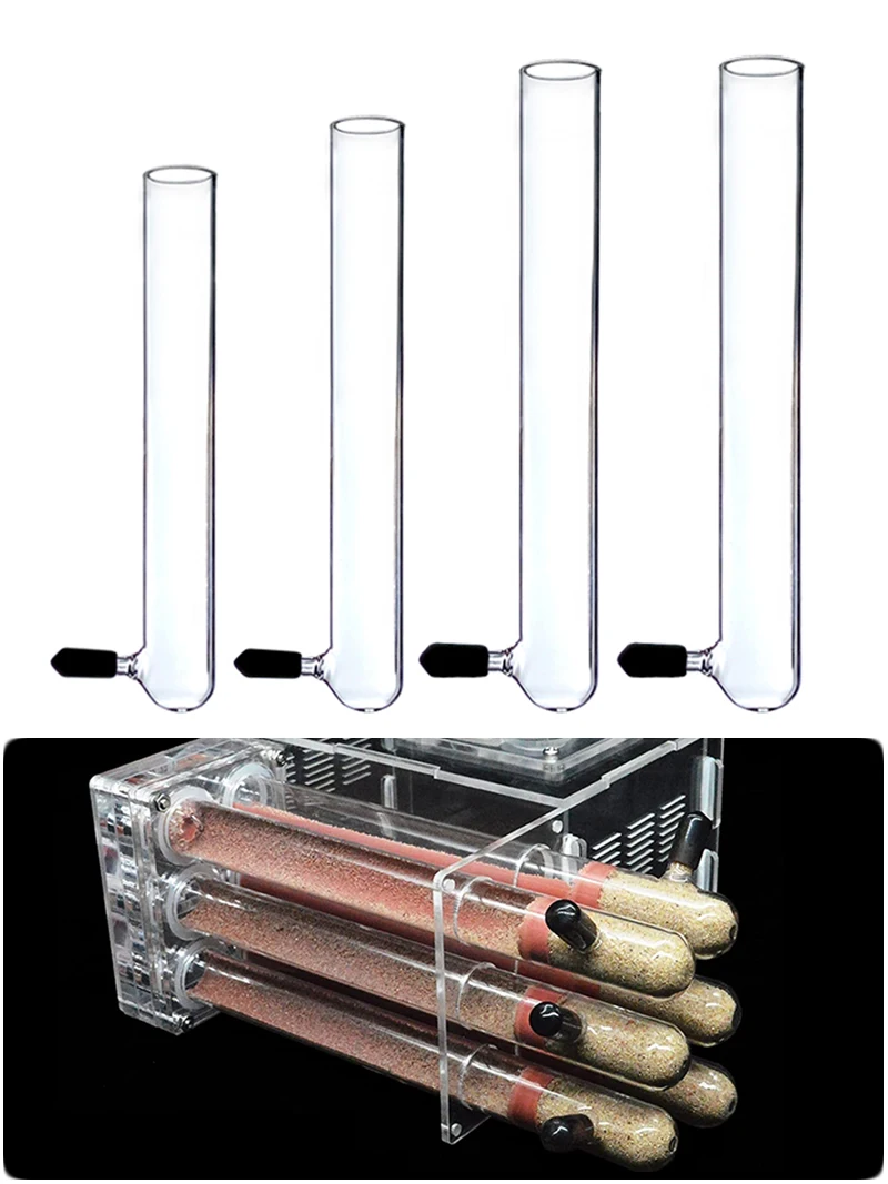 Various Size Glass Test Tube Water Injection Tube For DIY Ant Nest House Home Ant Pet Use DIY Ant Anthills Terrarium Accessories