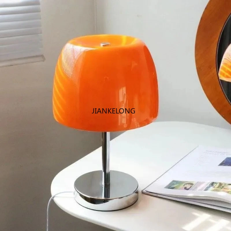 

Nordic Modern Cream Cake LED Table Lamps Bedroom Study Dining Room Bedside Desk Lamp Living Room Decoration Mushroom Floor Lamps