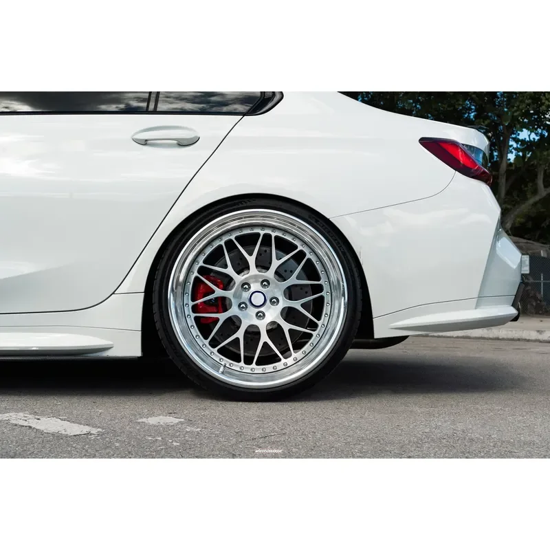 Wholesale Custom 2-Piece Split Forged Wheels 6061-T6 Aluminum High Load Polished Lip Deep Dish Rims OEM ODM for
