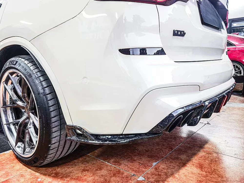 

Suitable for BMW X3M F97 Modification Upgrade, Forged Carbon Rear Diffuser Bumper Lower Lip Replacement Body Kit