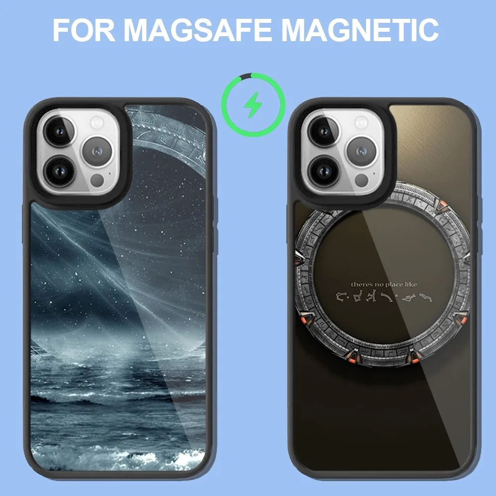 Stargate Atlantis  Phone Case For iPhone 14 13 12 11 15 Pro Max Plus Mini Magsafe Wireless Charge Cover