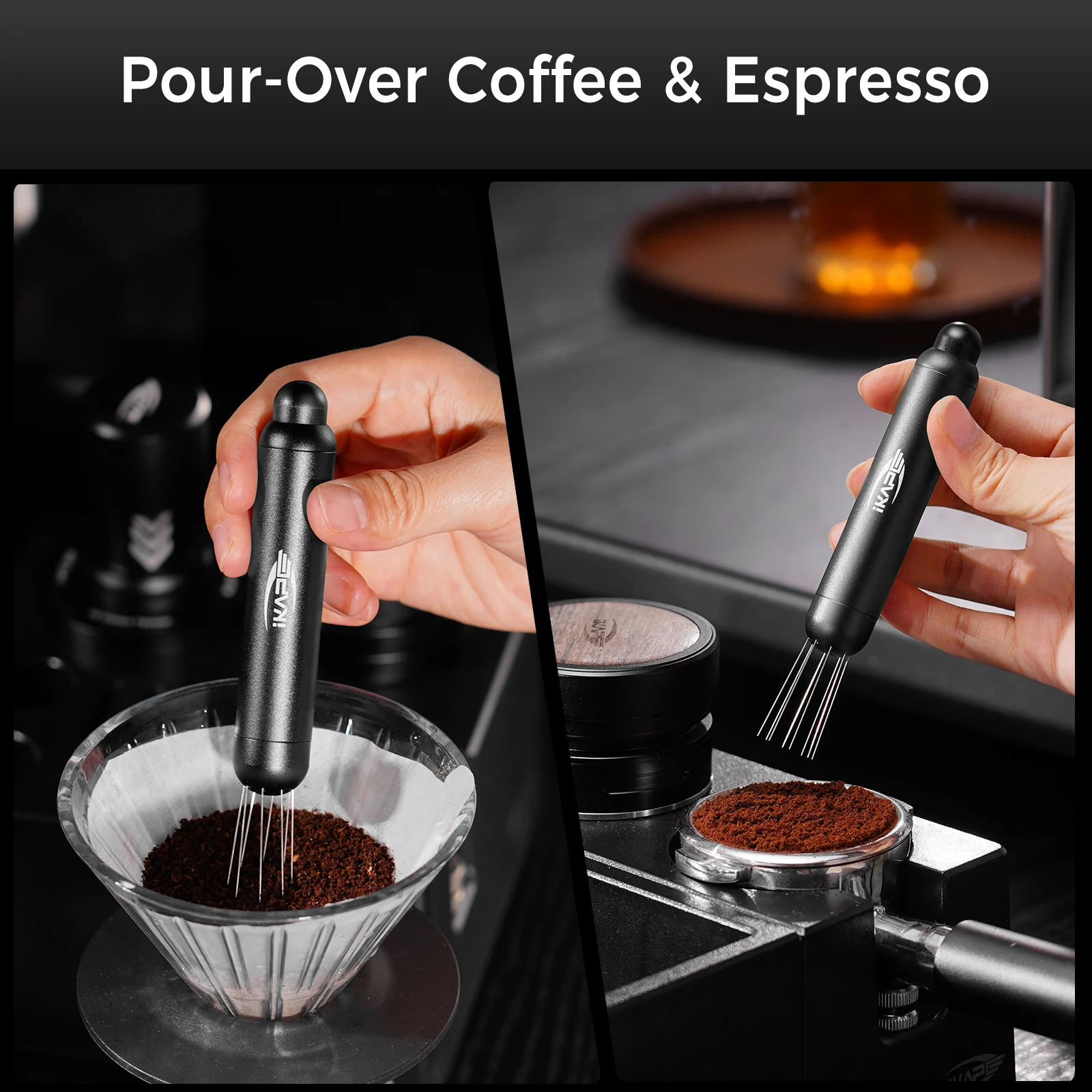 

IKAPE Barista WDT Инструмент Выдвижной телескопический распределитель кофе Игла для эспрессо Порошок Clump Breaker Кофейная игла Мешалка