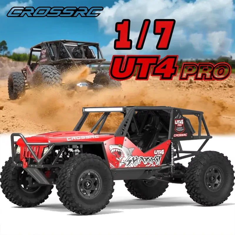 CROSSRC UT4 Pro Great Tiger Shark 1/7 remote control electric climbing car off-road vehicle RC model adult toy car.