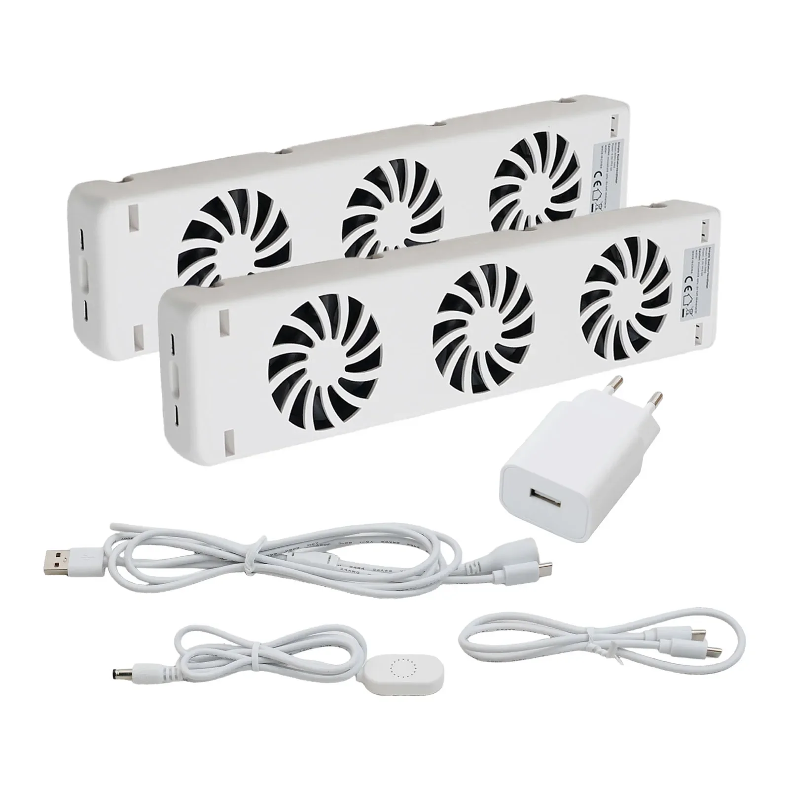 3 Fan Radiator Magnetic Smart Cooling Fan Suit Fireplace Fan Radiator Booster Easy Installation Ventilator Fan EU-Plug