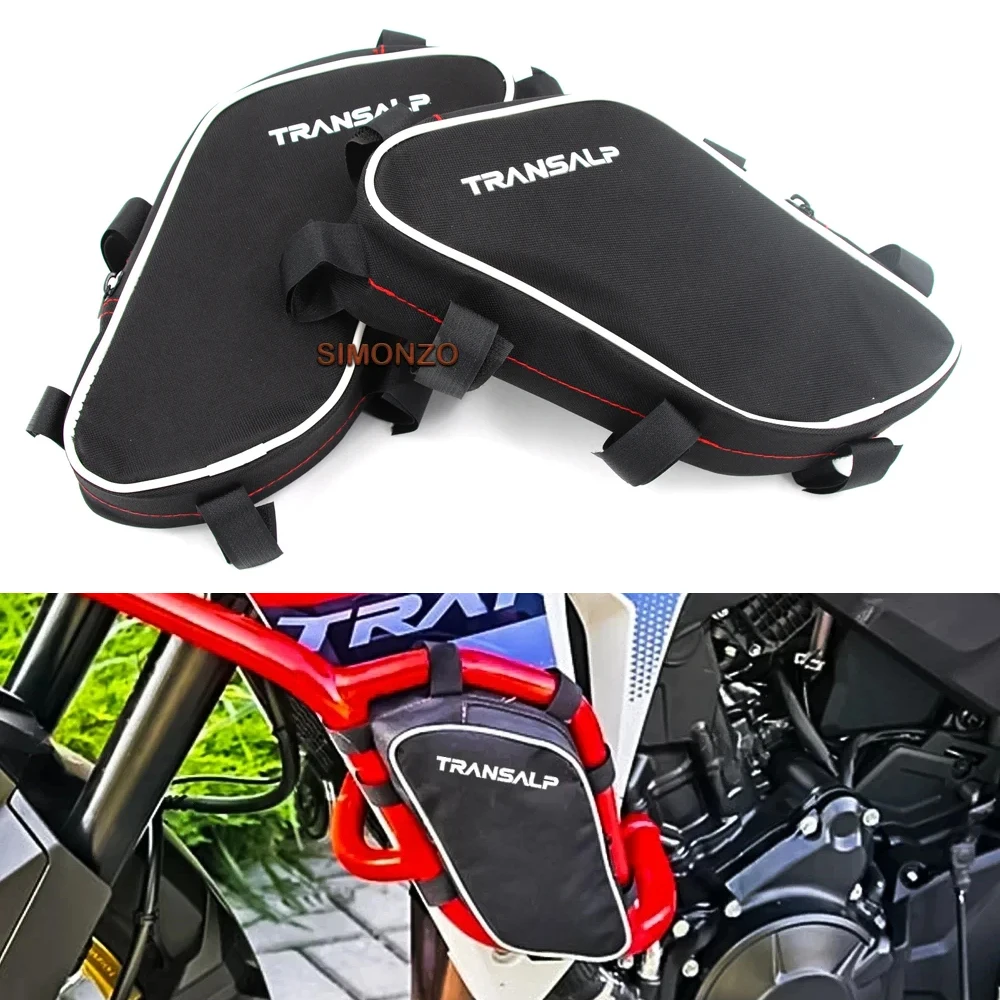 

For Honda XL750 Transalp XL 750 TRANSALP Motorcycle Accessories Bumper Repair Tool Placement Bag Frame Crash Bars Waterproof Bag