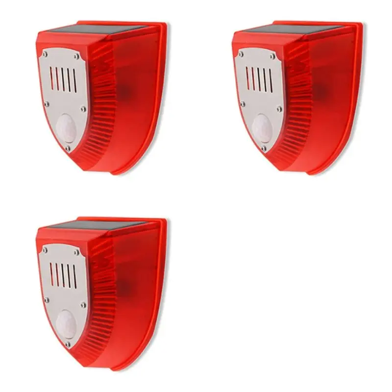 

【LAST CHANCE】3X Alarm Animal Repellent Anti Wild Boar Drive Professional Alarm Flashing Remote Control Siren Sensor A