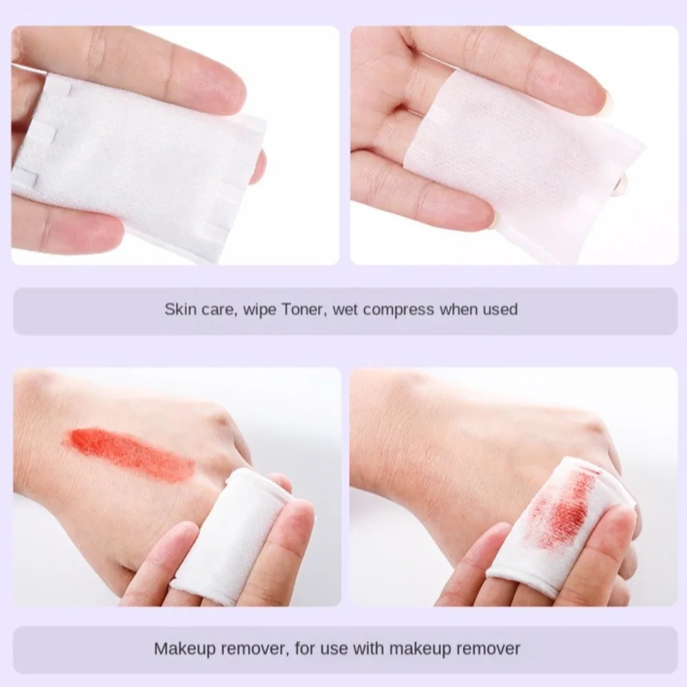 222 pièces coton naturel beauté maquillage coton Double face épais tampons de coton économie d'eau jetable démaquillage coton