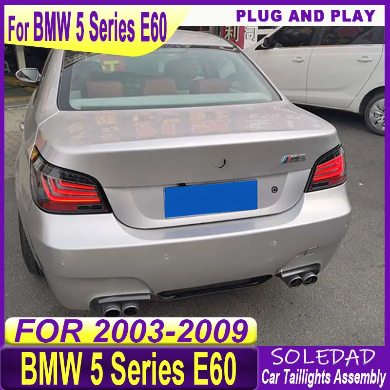 Car taillight For BMW 5 Series E60 Taillight 2003-2009 Upgrade Modified to New DRL Dynamic Turn Signal  Taillight Accessories