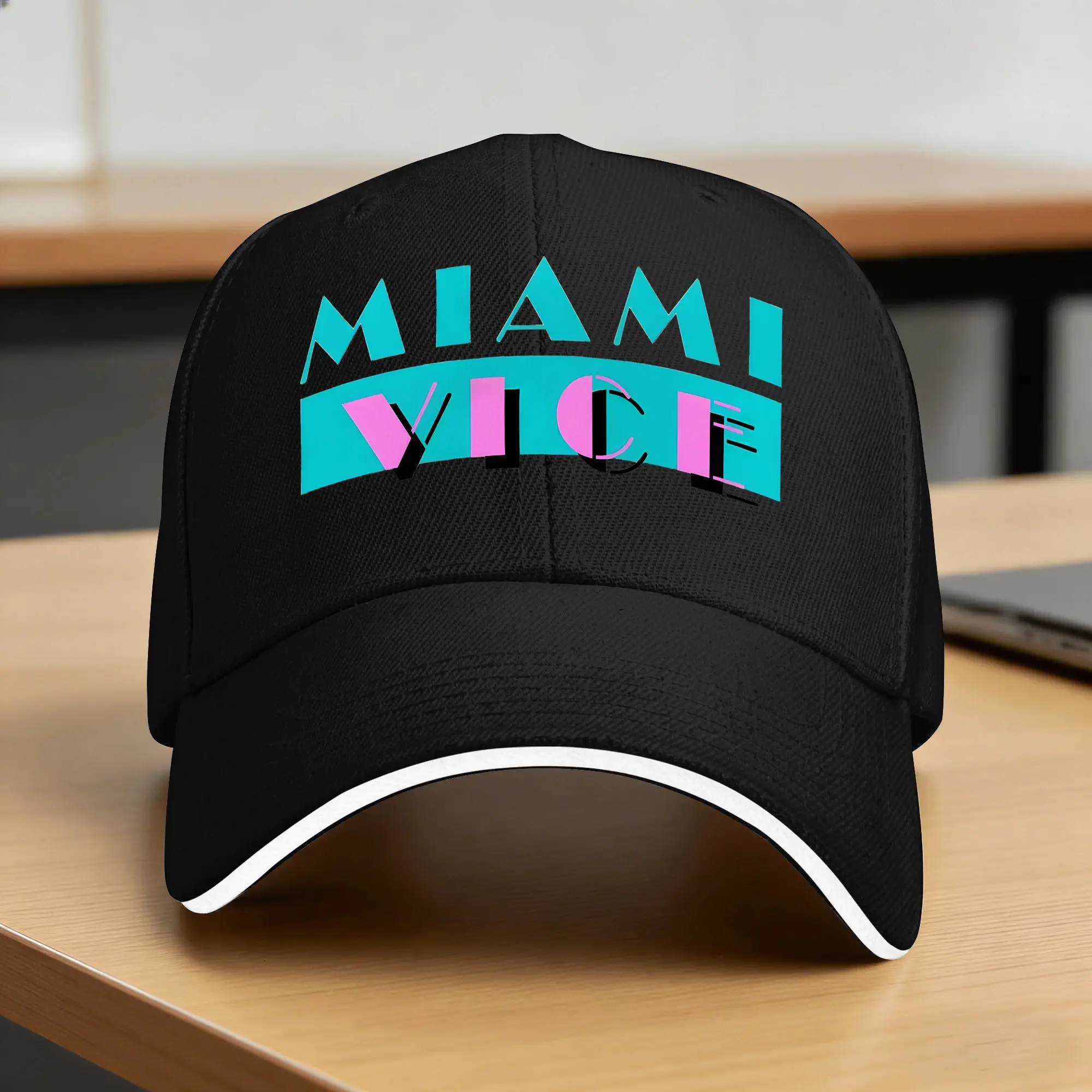 Miami Vices Sun Baseball Cap  Spring Vintage Trucker Hat For Female Male Hiking Fishing Baseball Caps