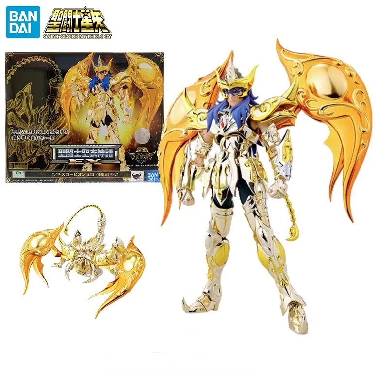 W magazynie BANDAI Saint Cloth Myth EX Skorpion Milo Golden Soul Animacja Seria akcji Figurka Model Zabawka Kolekcja prezentów