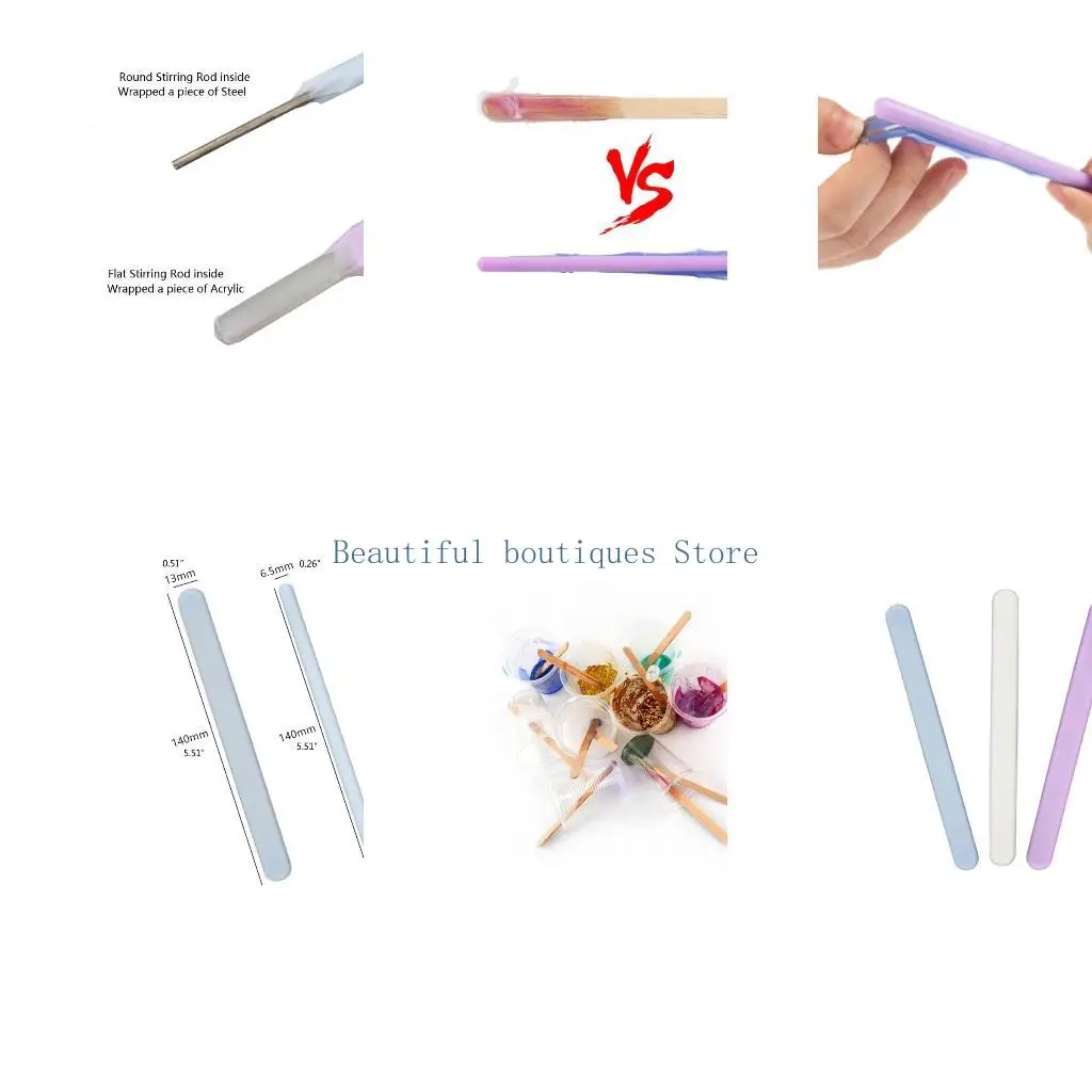 

U4LF Crystal Epoxy Silicone Stirring for Mixing Resin Epoxy Liquid Paint
