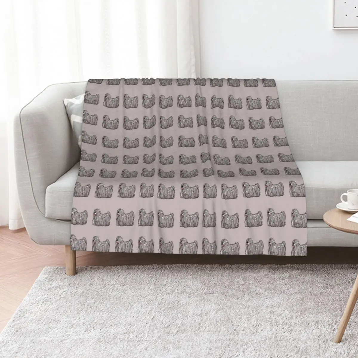 Manta Komondor, manta cálida para decoración de la sala de estar