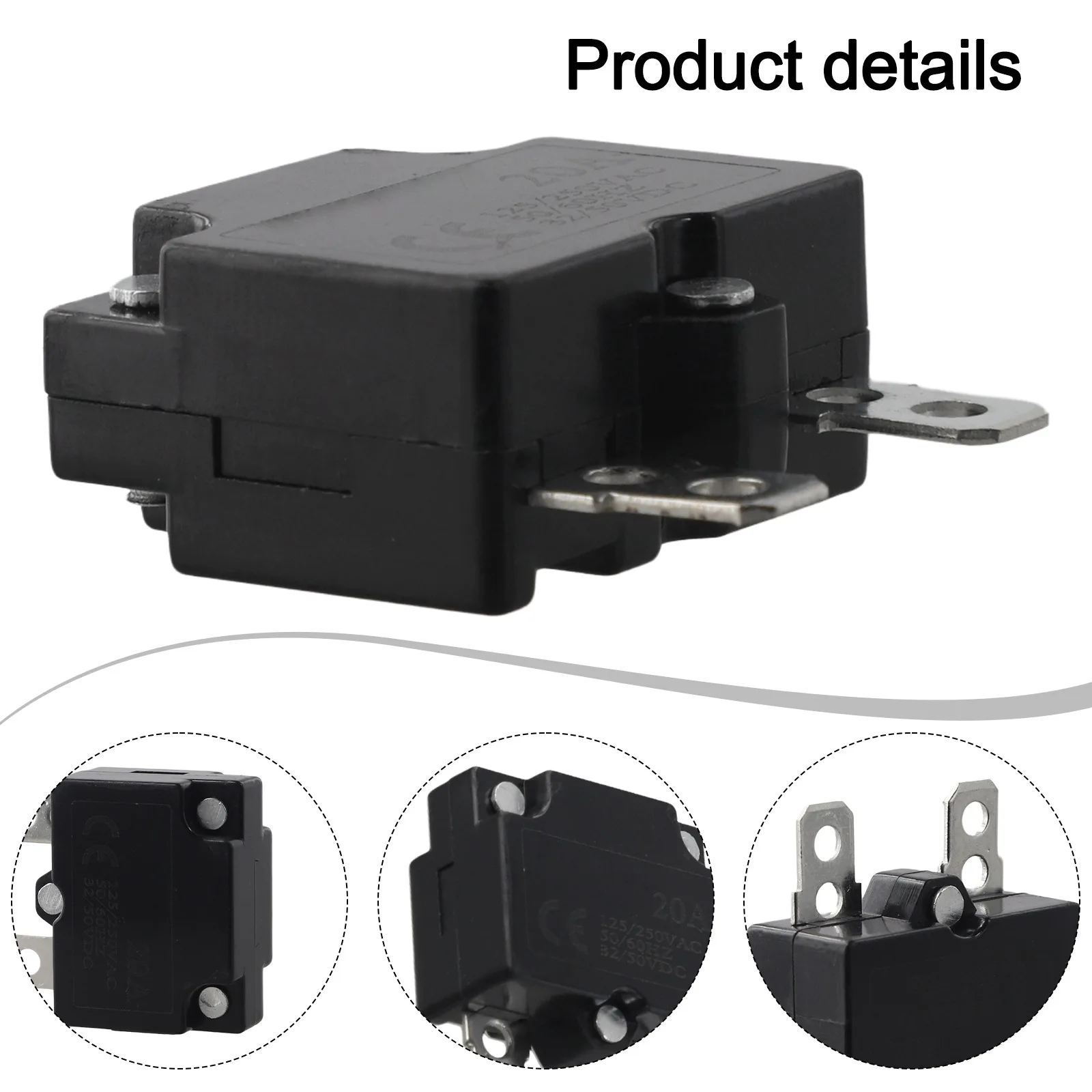 

Automatic Reset Relay for Electric Cars 20A Current Overload Protection Essential for Remote Control Toys and Vehicles
