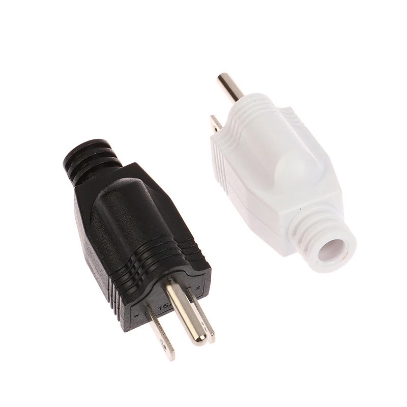 American Detachable Plug American 5-15P AC Electrical Power Male Plug Adaptor Adapter Wire Rewireable Extension Cord Connector