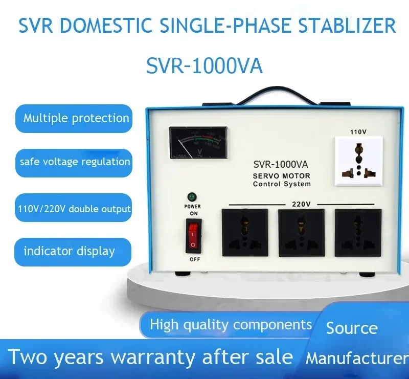 Hight quality Single Phase Power Supply AVR 1000va 2000va 3000va 220v automatic electric voltage regulator stabilizer/AC/China