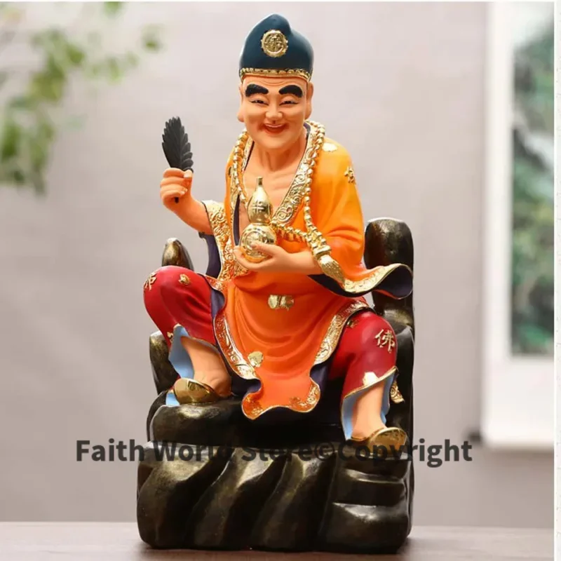 Wholesale Buddha figure Southeast Asia HOME SHOP Family protection Propitious FENG SHUI JI GONG PU SA Buddha God Luo Han statue