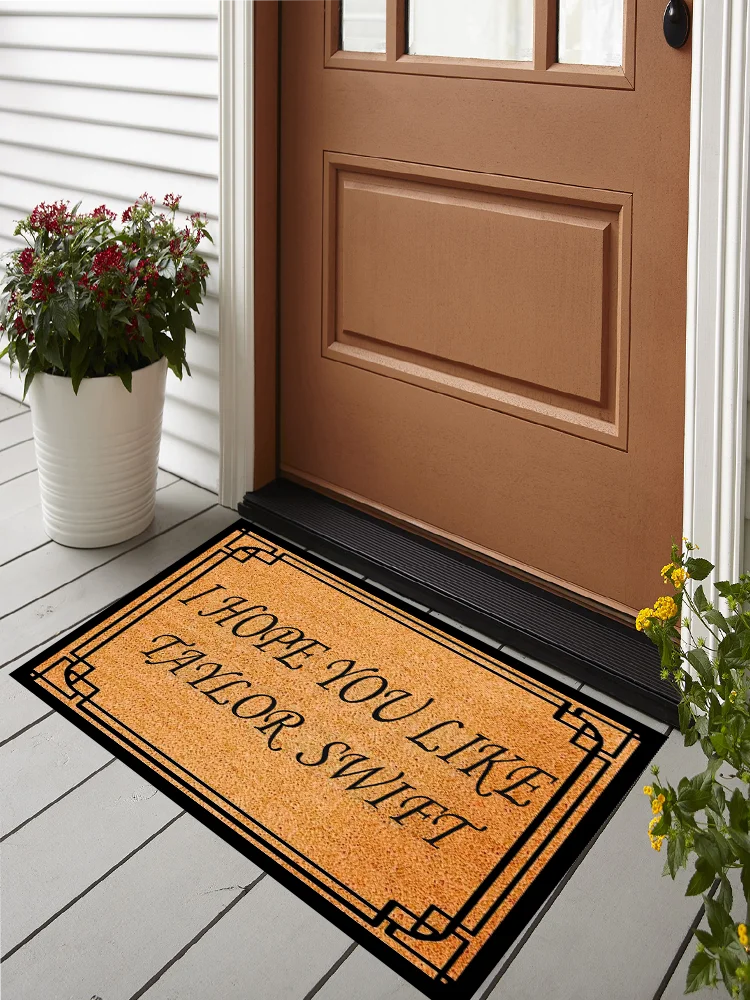 Swiftie Door Mat Alfombra Taylor Foot Mat Swift Doormat Anti-Slip Carpet Entrance Outdoor Taylor's Version Home Decor