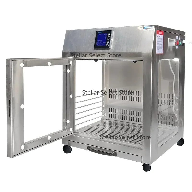 Ultra Quiet Stainless Steel Pet Grooming Dryer Constant Temperature Heating Bed & Accessories