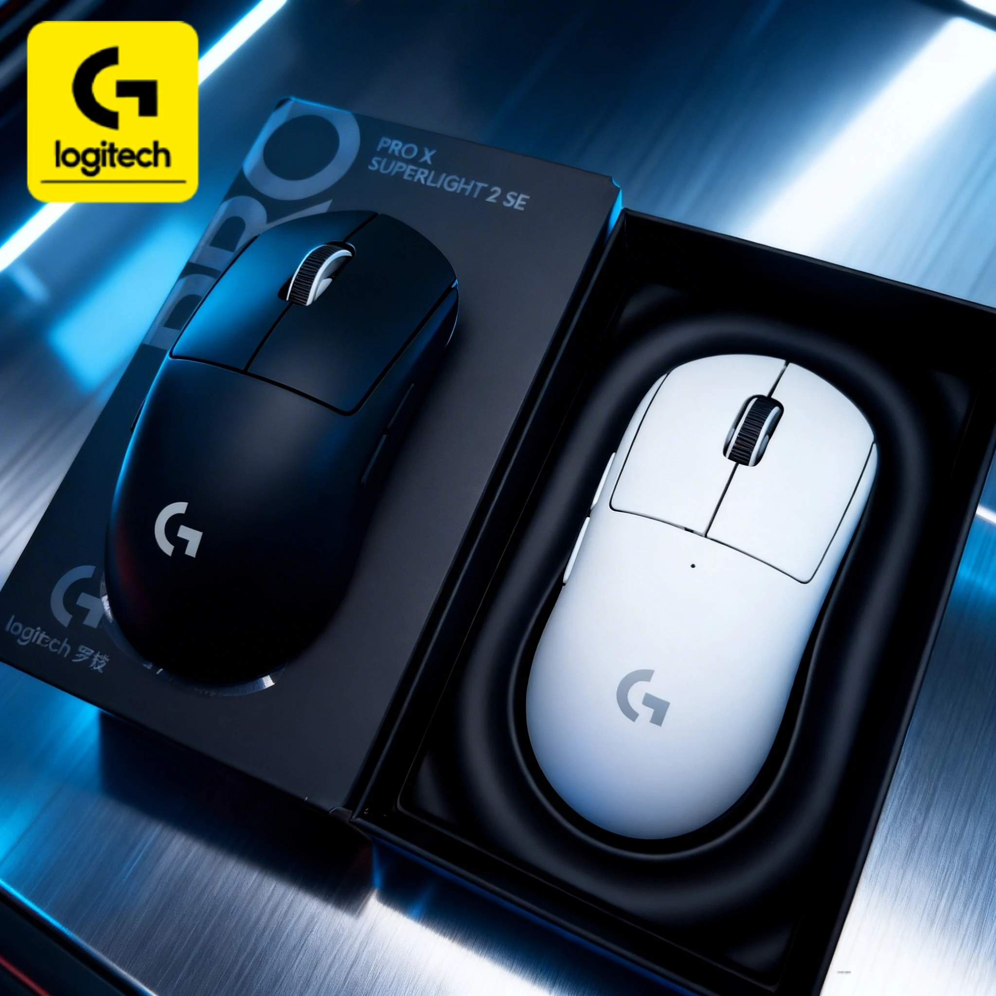 Logitech G PRO X/G304 gaming mouse, 5 independently programmable buttons, professional e-sports equipment.