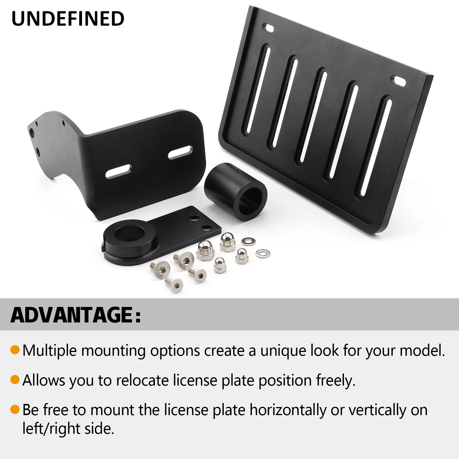 Side Mount License Plate Bracket Holder For Harley Softail Fatboy Breakout Low Rider Softail Slim Deluxe Heritage Classic 18-23
