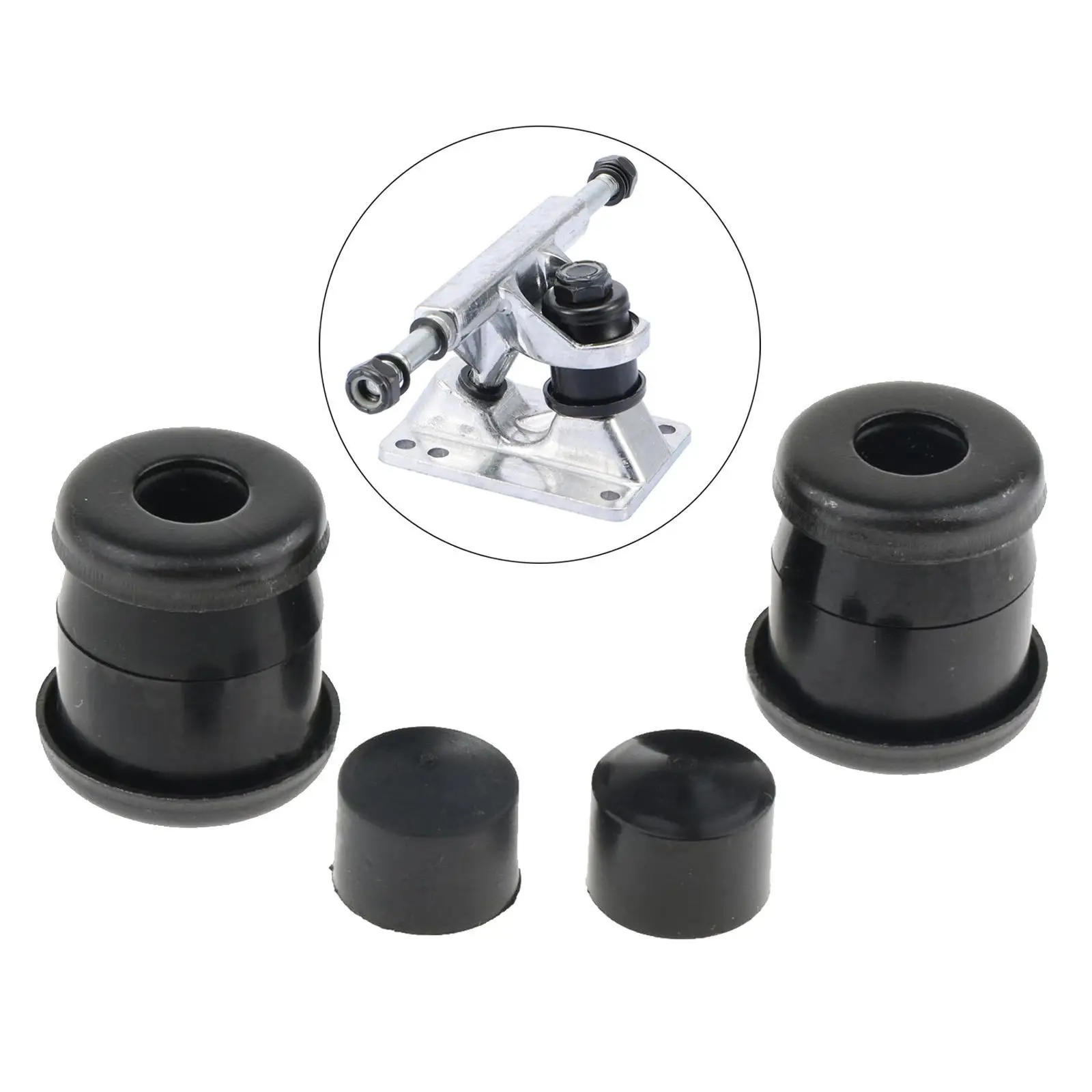PU Skateboard Truck Bushings Soft Replacement Cylinder Conical Bushing Set for Skate Truck Upgrade
