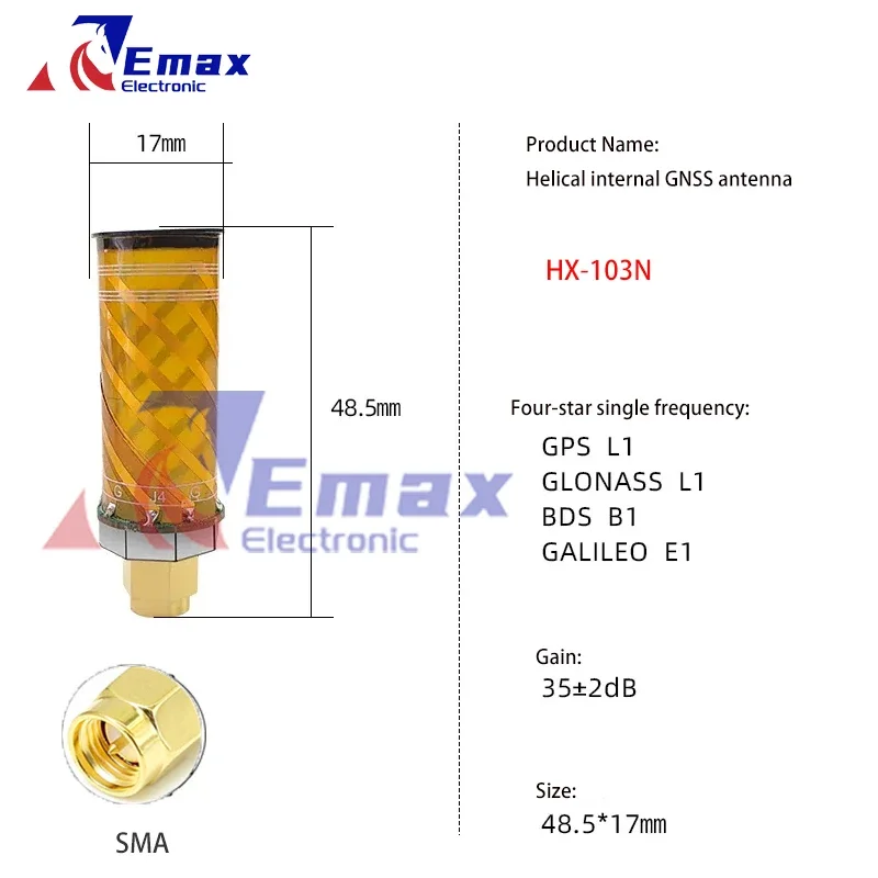 GNSS تحديد المواقع اللولب النمل HX-301N/BN 103N/BN 201N/BN 609N D1830 1911N SMA-J GPS BD غاليليو غلوناس RTK التفاضلية الطائرة بدون طيار النمل #2