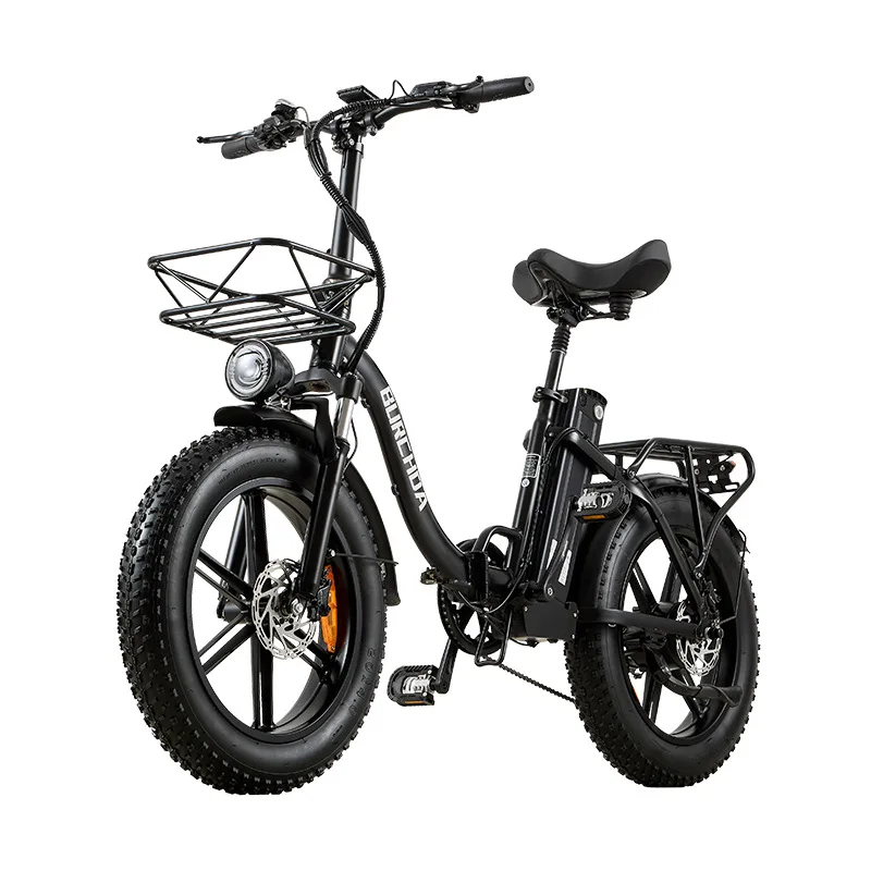 Electric bicycle, snow beach lithium battery scooter, fat tire 20 inches, European, American overseas delivery folding electric