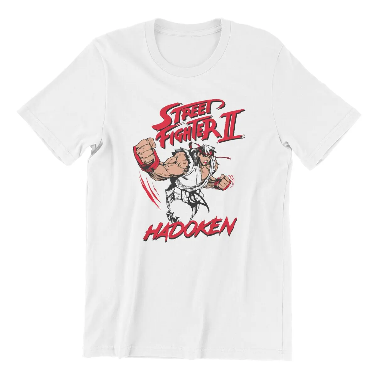 Men's Ryu Hadoken Street Fighter video game T Shirt  Pure Cotton Clothes Humor Summer T-Shirts