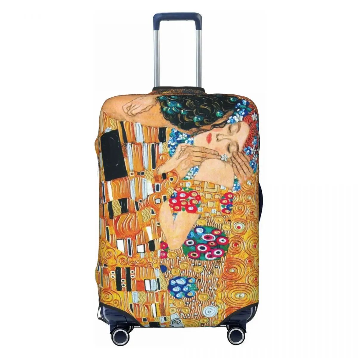 Klimt Suitcase Cover Flight Gustav The kiss Elastic Luggage Case Cruise Trip Protector