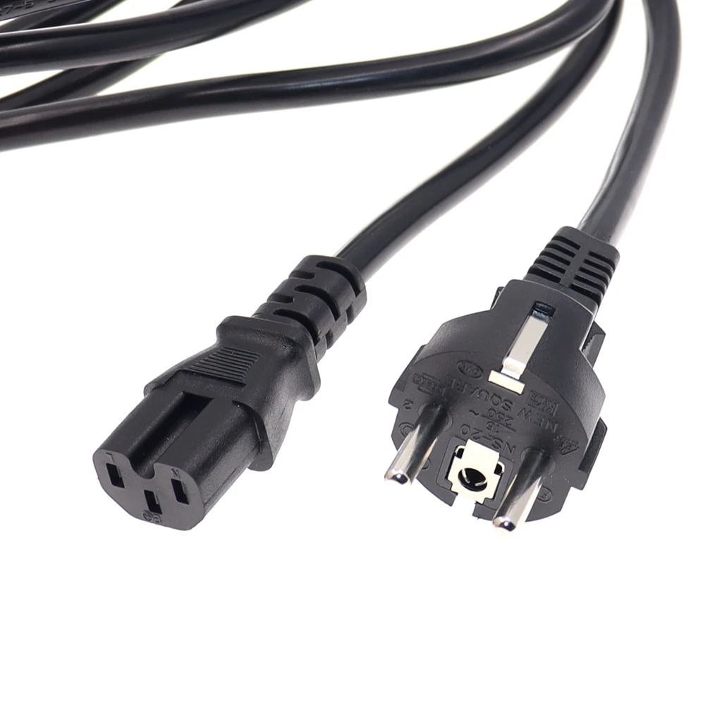 EU Schuko Power cables,Europe CEE7/7 Power Cord ,EU to C15 Power lead for household electrical appliances