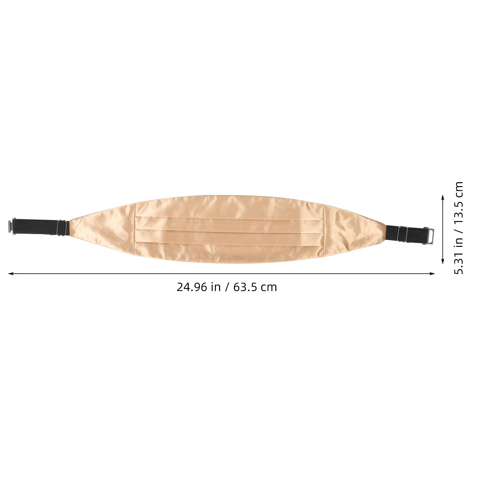 طقم Cummerbund الرسمي للرجال من الساتان حزام خصر مسبق قابل للتعديل لحفلات الزفاف وحفلات السهرة وحزام الملابس #4