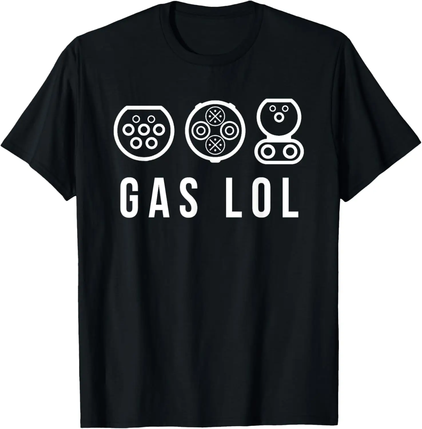 

Футболка Gas Lol с электромобилем, забавная подарочная рубашка EV