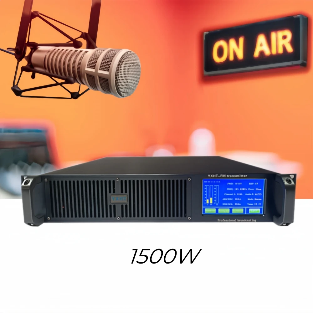 

YXHT-2, 2U, 1500W FM Broadcasting Transmitter – Perfect for School Events, Church Sermons & Radio Station Programming