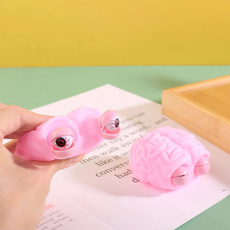Anti Stress Flippy Brain soft Eye Popping Squeeze Fidget Toy Cool Stuff Kids ADHD Autism Anxiety Relief Toy For Kids Adult