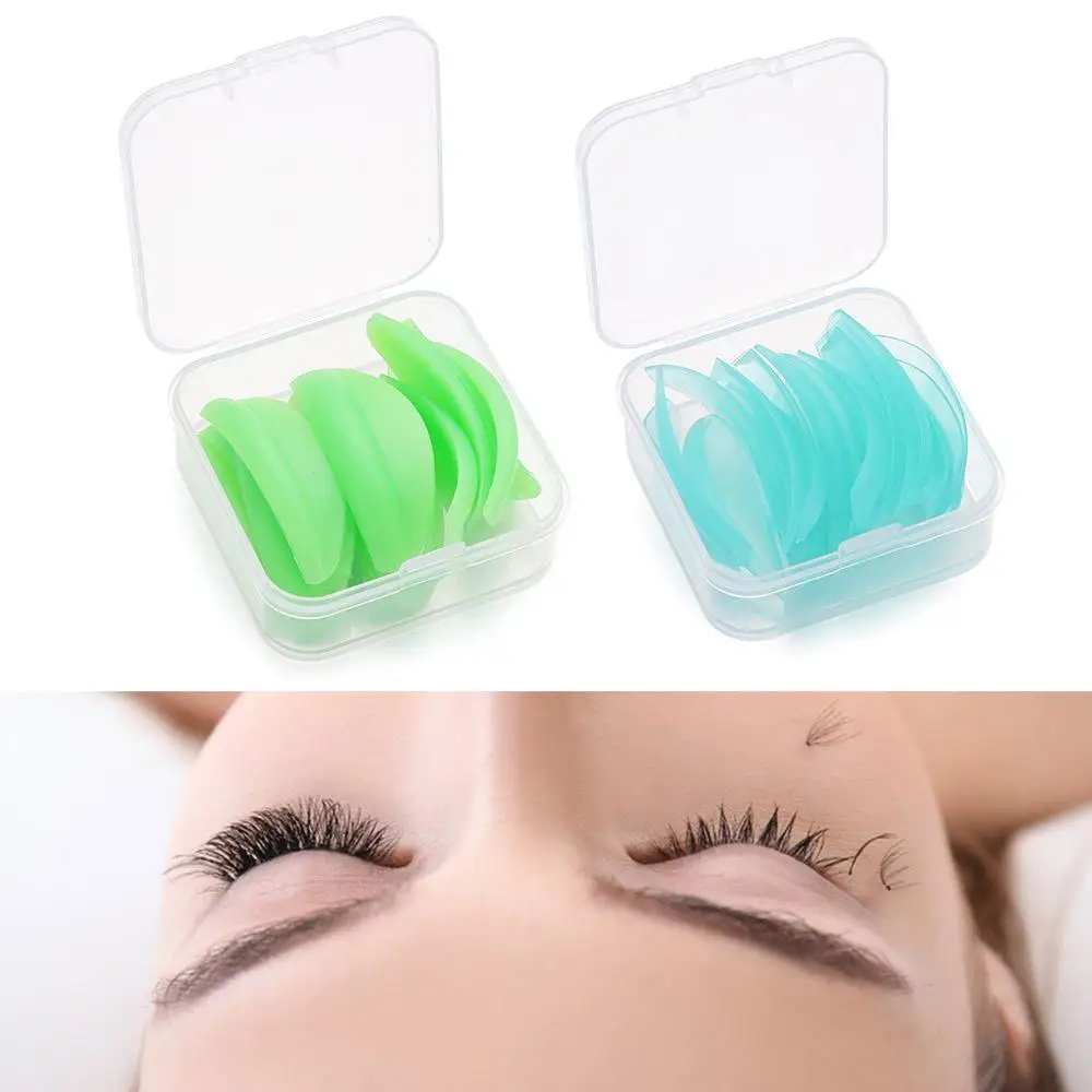 8 Paar Make-Up Accessoires Siliconen Wimper Perm Pad Herbruikbare Wimper Lifting Kit Lash Perming Krultang Applicator Tools