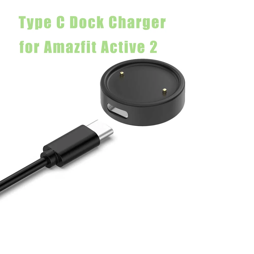 

Type C Dock Charger for Amazfit Active 2 Replacement Magnetic Charger Base Active2 A2437 Smart Watch Accessories (No Cable)