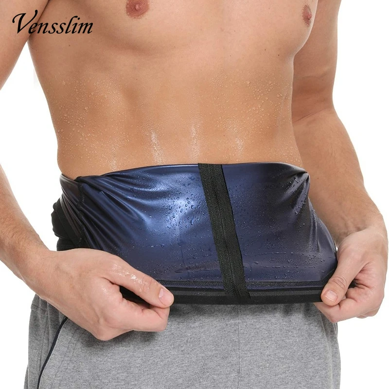 Vensslim Body Shaper Slimming Fat Burner Corset Men Weight Loss Waist Trainer Belt Zipper Belly Trimmer Slim Tummy Control Strap