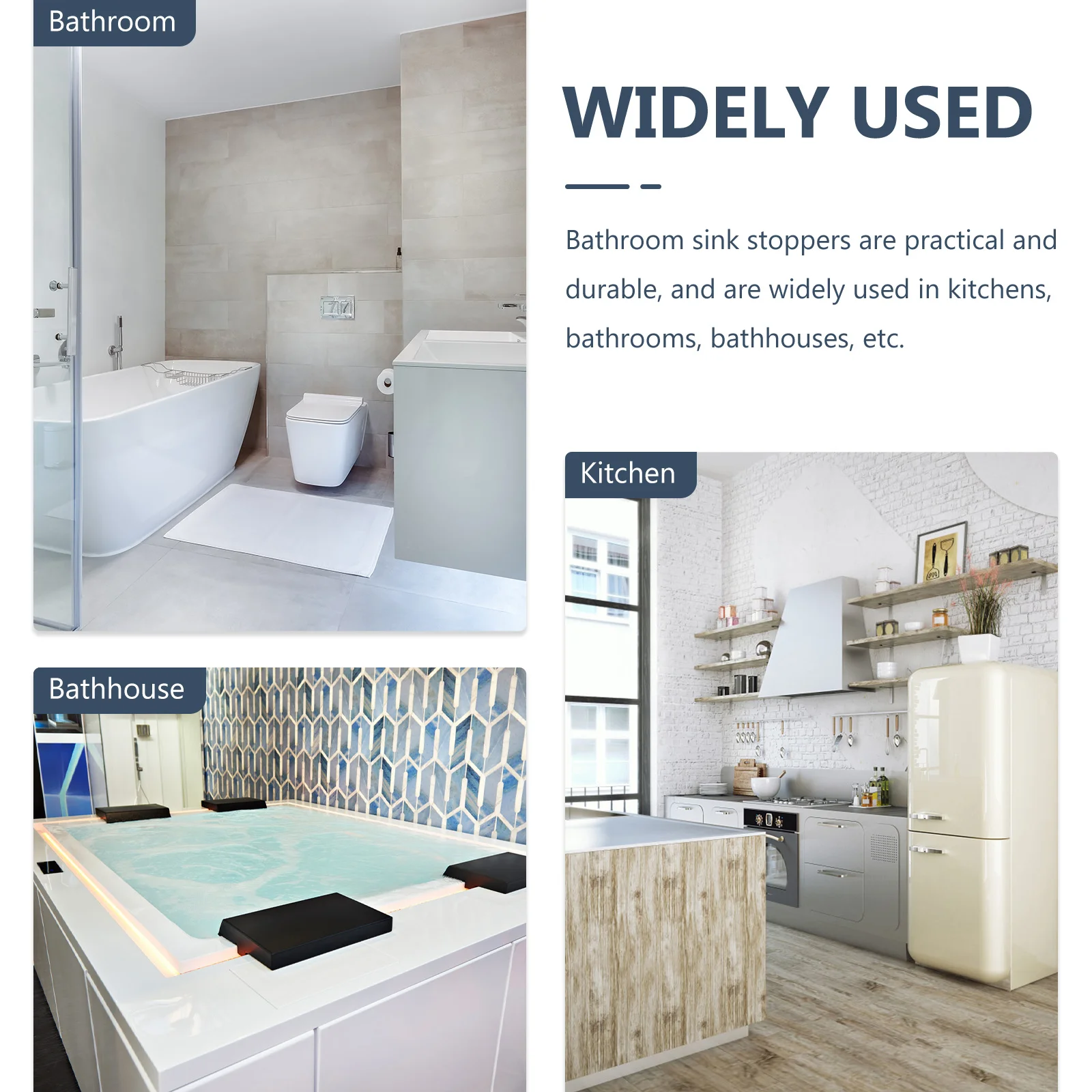 

4pcs Durable Shower Stoppers Bathtub Drain Hair Catcher Sink Sewer Stopper High Suction Universal Bathroom Supplies