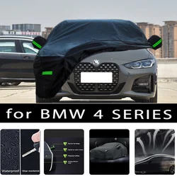 BMW 4 시리즈용 야외 보호 전체 자동차 커버, 스노우 커버 햇빛가리개, 방수 방진 외부 자동차 액세서리
