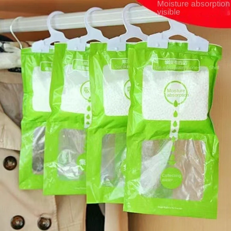 Dehumidifying bag, hanging type dormitory wardrobe, water absorption, mildew prevention and moisture proof device, household deh