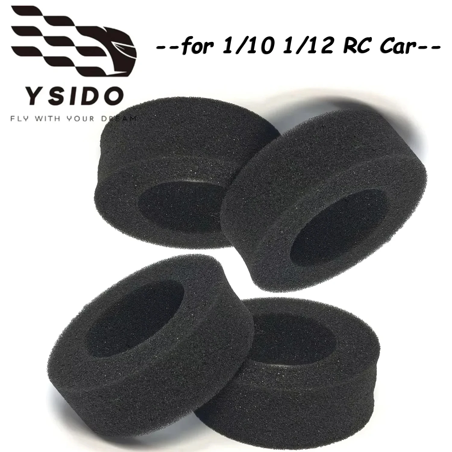 RC Tire Inserts Soft Outer Foam Inserts 1/10 1/12 RC Car Wheel Sponge Liner for Hardened Tire Sponge Foam RC Crawler Cars Parts