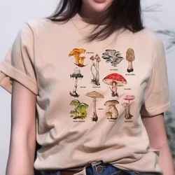 Mushroom t-shirts women designer summer tshirt female designer harajuku anime clothing