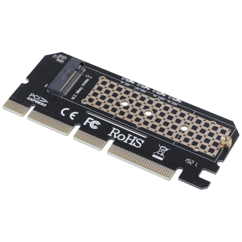 

M.2 Nvme SSD NGFF To PCIE 3.0 X16 Adapter M Key Interface Card Suppor PCI Express 3.0 X4 2230-2280 Size M.2 Full Speed