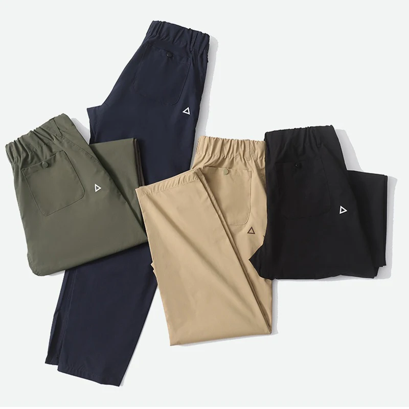 خفيفة الوزن السراويل المستقيمة الرجال الكورية موضة التجفيف السريع عمال السراويل لينة قذيفة في الهواء الطلق المشي لمسافات طويلة السراويل البضائع شارع العليا بانت