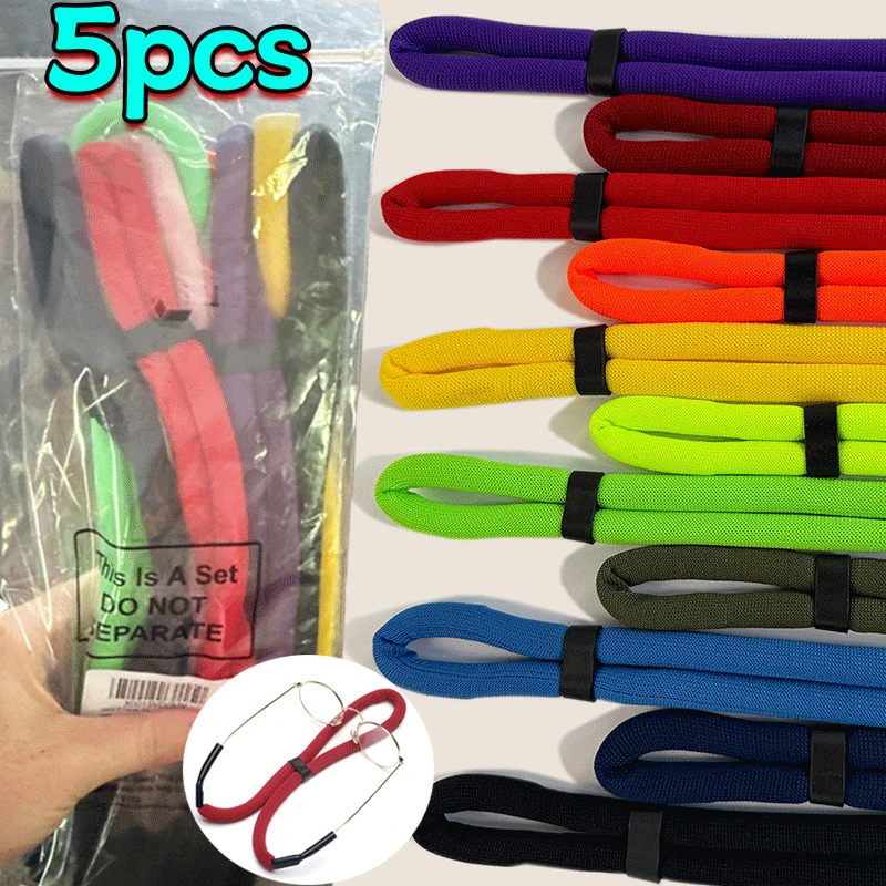 Swimming Floating Foam Chain Eyeglasses Straps Water Sport Glasses Cord Eyewear Strap Lanyard Adjustable Anti-Slip String Holder