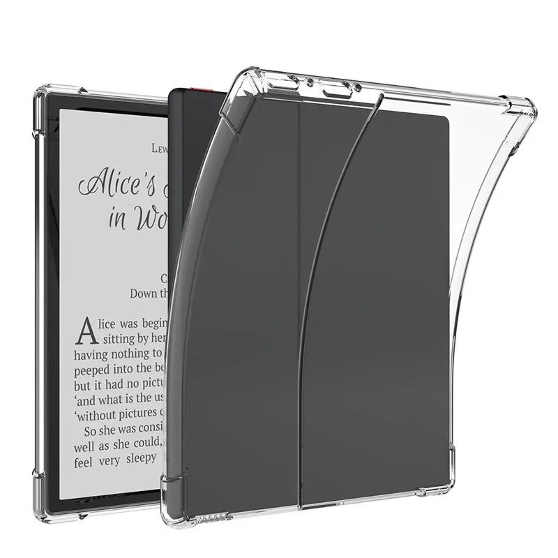 

For Funda iReader Ocean 4 Turbo Case Clear 7" eBook TPU Back Cover with 4 Shockproof Airbags