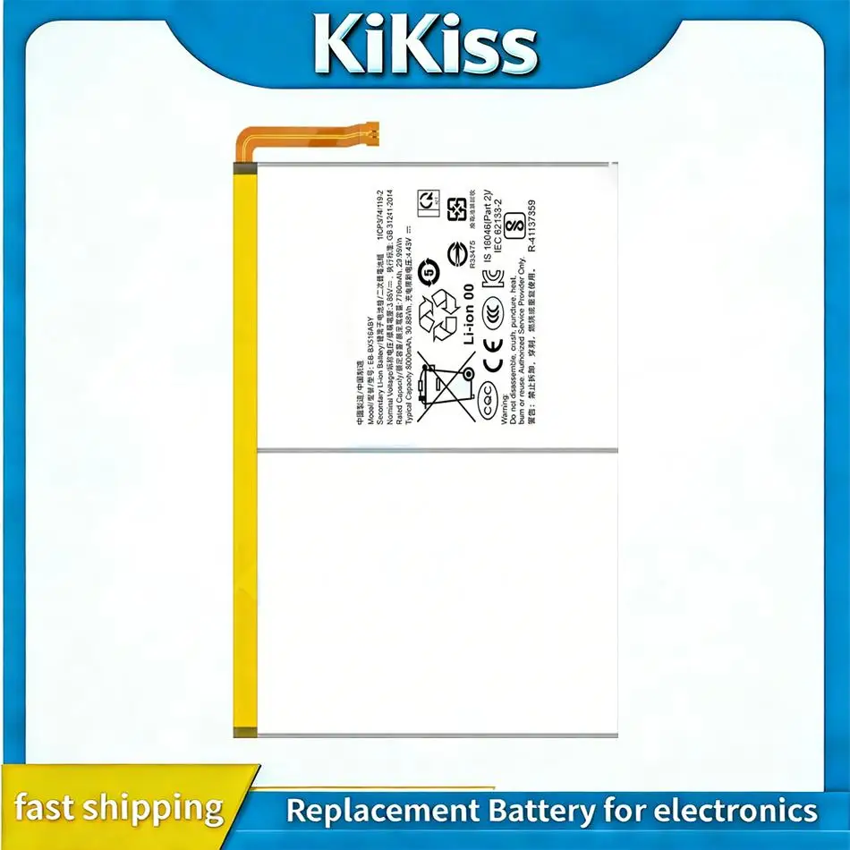 

EB-BX516ABY Long-Lasting Performance High Capacity Tablet Battery For Samsung Galaxy Tab S9 FE SM-X510 SM-X516 X510 X516 8000Mah