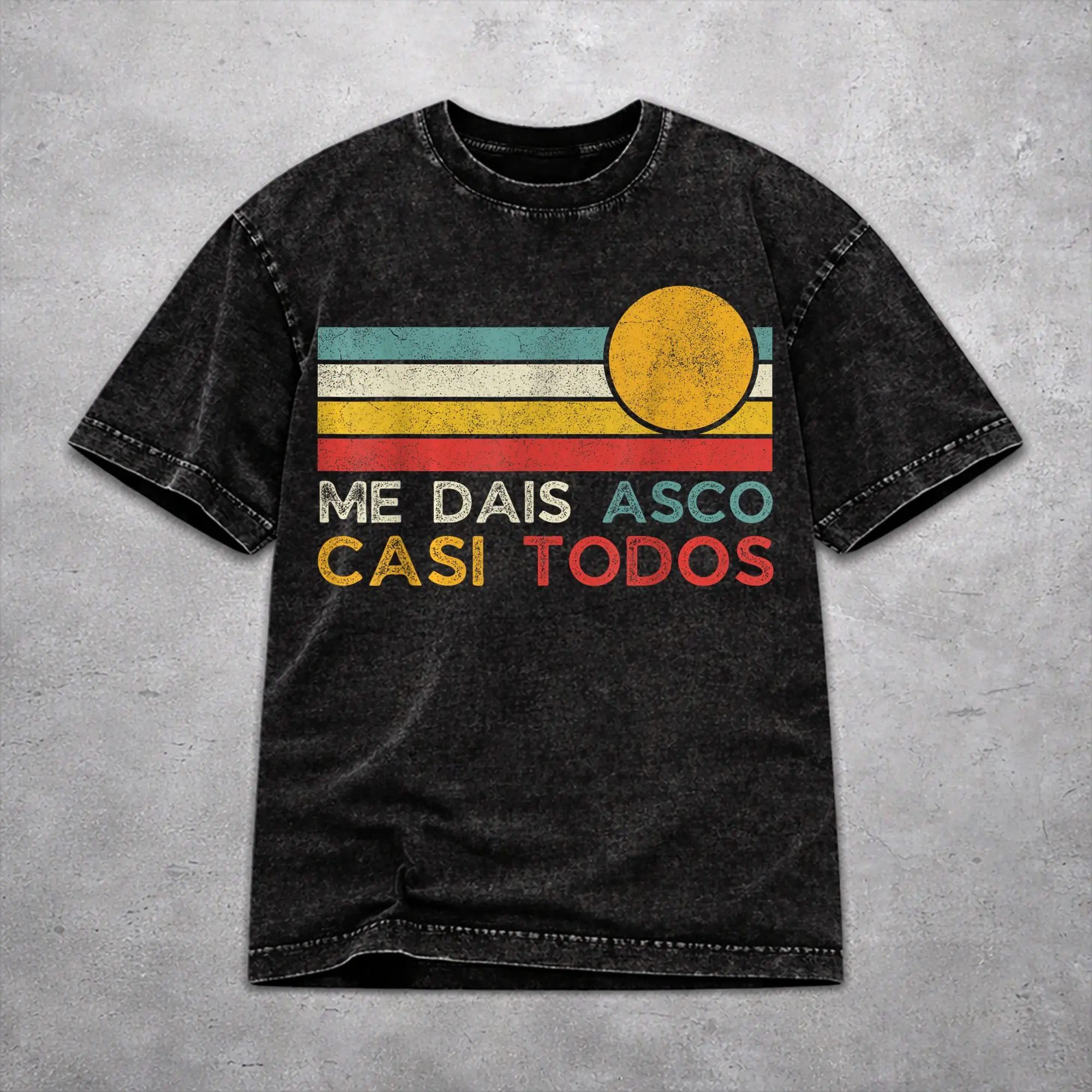 Стильные футболки Stylish Me Dais Asco Casi Todos для мужчин и женщин, одежда из стираного хлопка