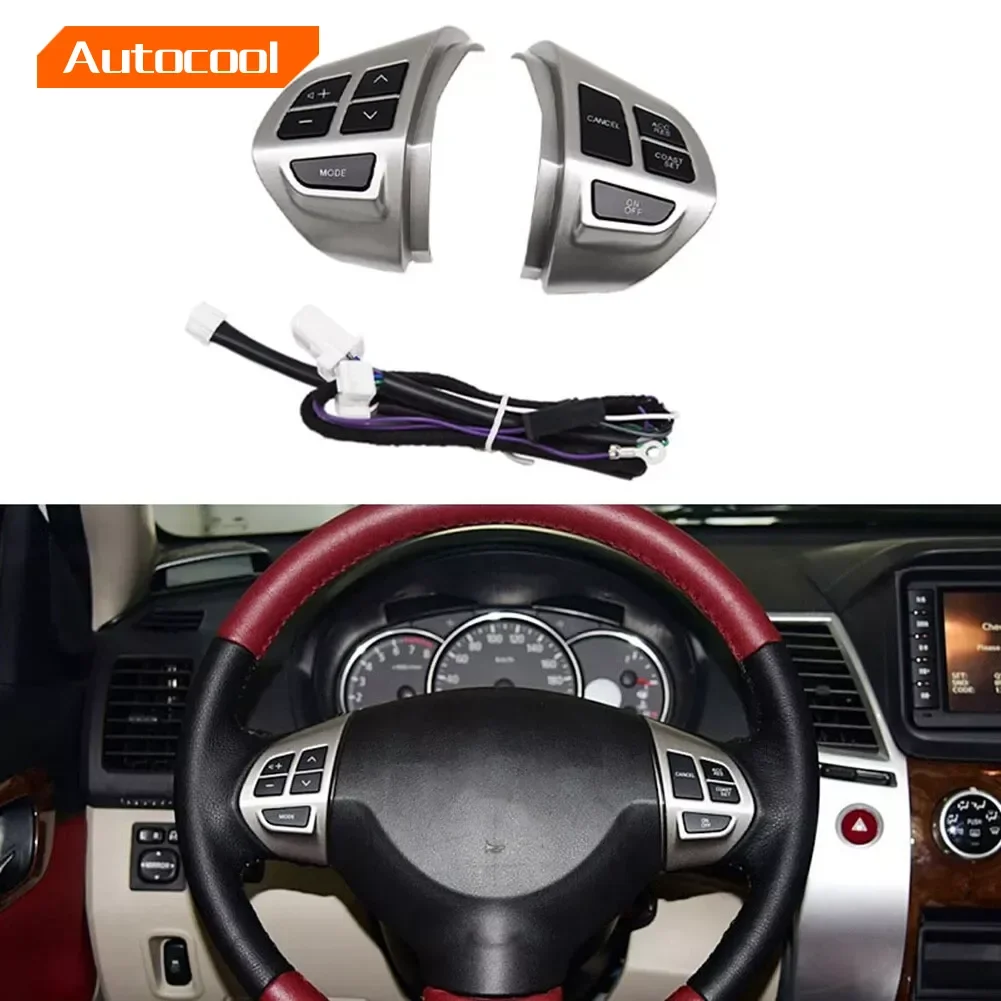 NEW Steering Wheel Switch Button Audio Cruise Control Button For Mitsubishi ASX Lancer Outlander RVR Pajero Sport 2007-2012